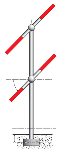 30 LEFT SIDE MOUNT STANCHION